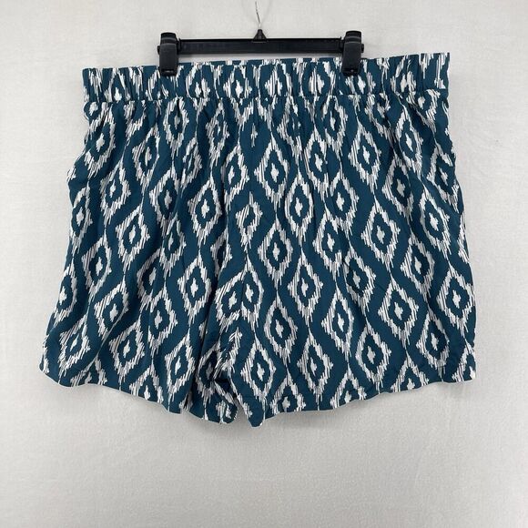 Torrid Women’s Shorts Size 3 Pull On Challis  Shorts Green NWT - Picture 3 of 4